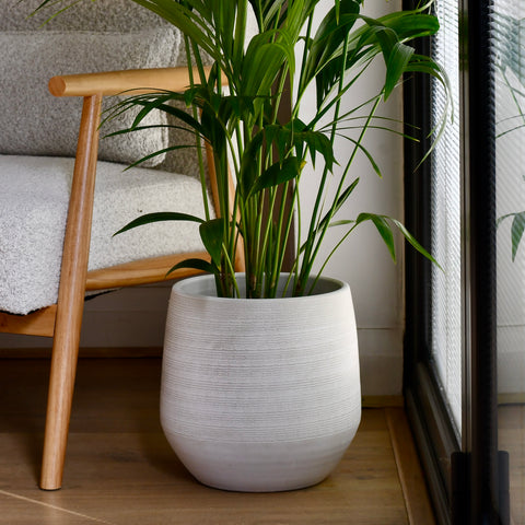 Evora Pot White (H25 x W30cm)