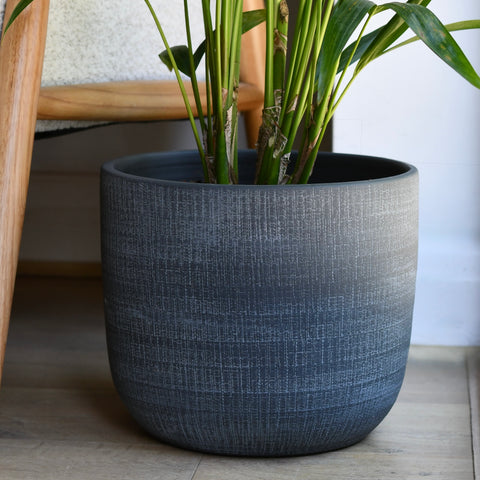 Florian Pot Round Dark Grey (H26 x D28cm)