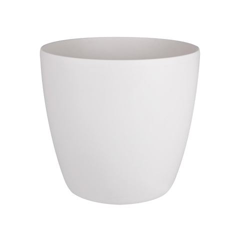 Brussels Round Plant Pot 25cm - White