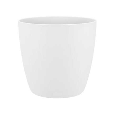 Brussels Round Plant Pot 18cm - White