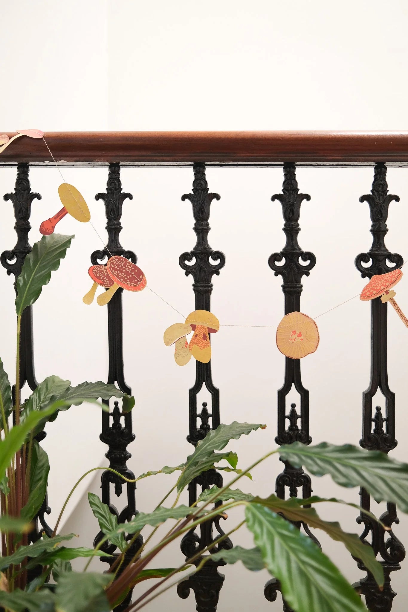 Mushroom Garland – Handmade Paper Decoration