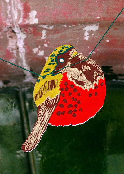 Hedgerow Garland – Handmade Winter Paper Decoration