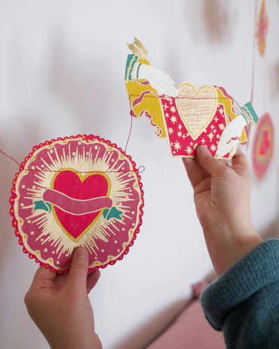 Hearts Garland – Handmade Paper Decoration