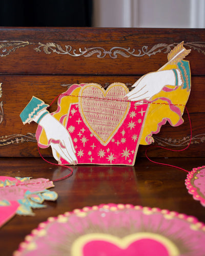 Hearts Garland – Handmade Paper Decoration