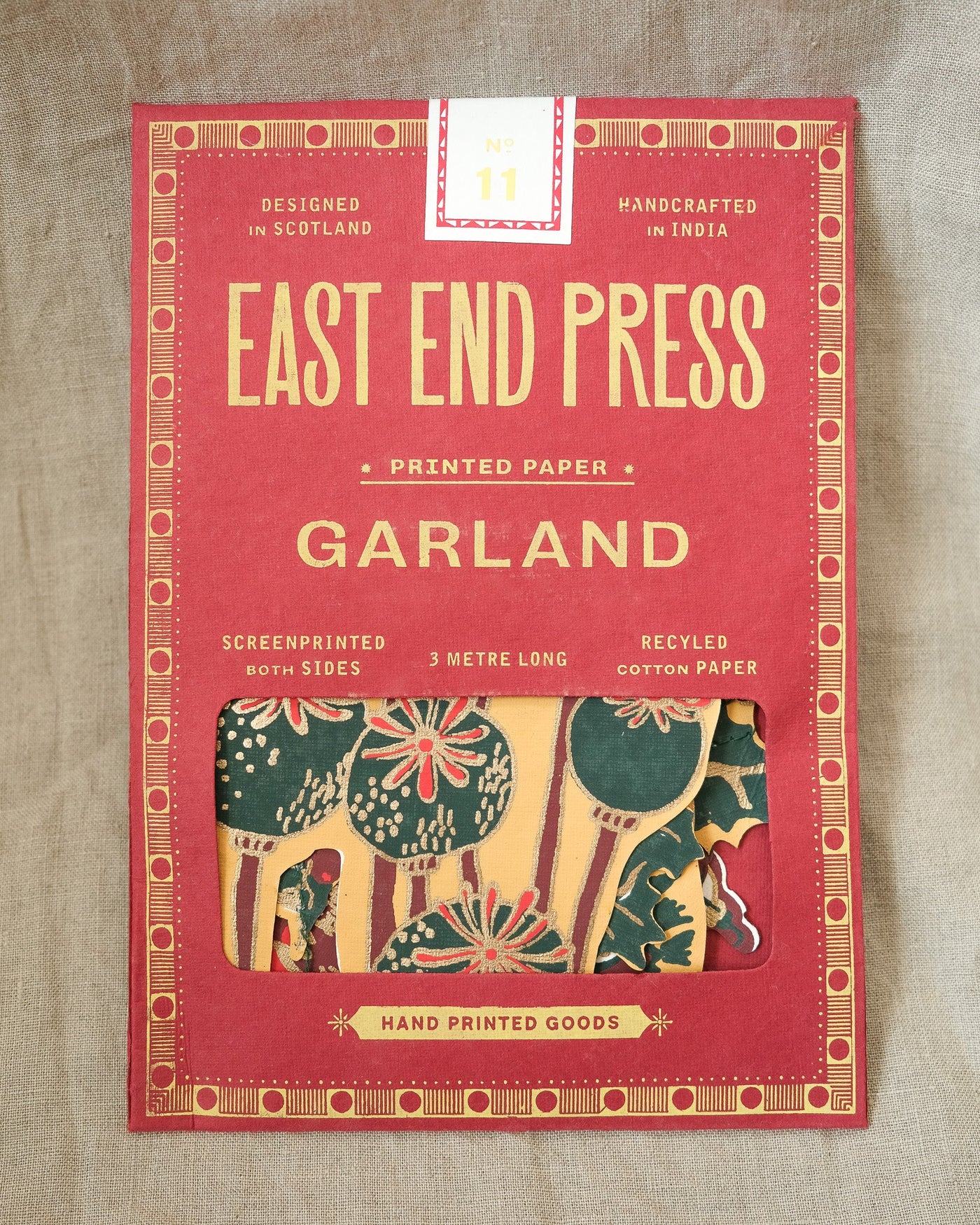 Hedgerow Garland – Handmade Winter Paper Decoration