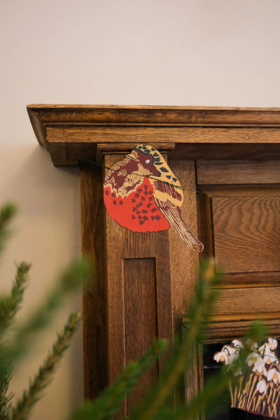 Hedgerow Garland – Handmade Winter Paper Decoration