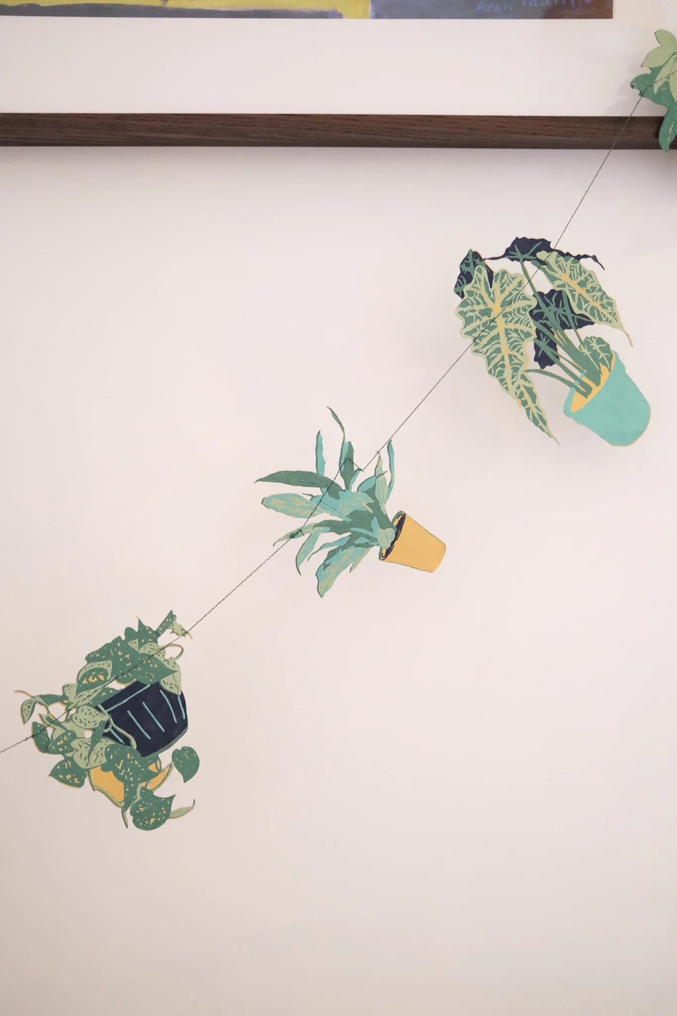 Houseplants Garland – Handmade Paper Decoration