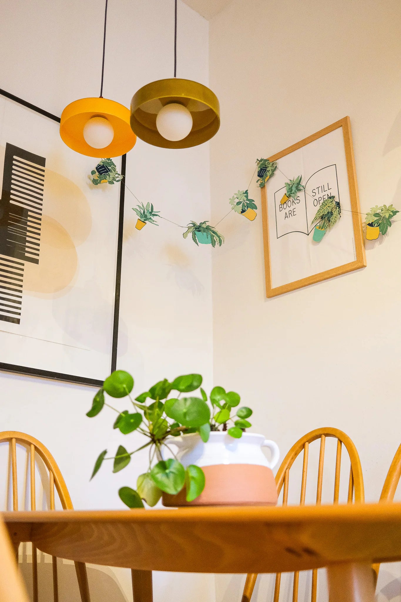 Houseplants Garland – Handmade Paper Decoration