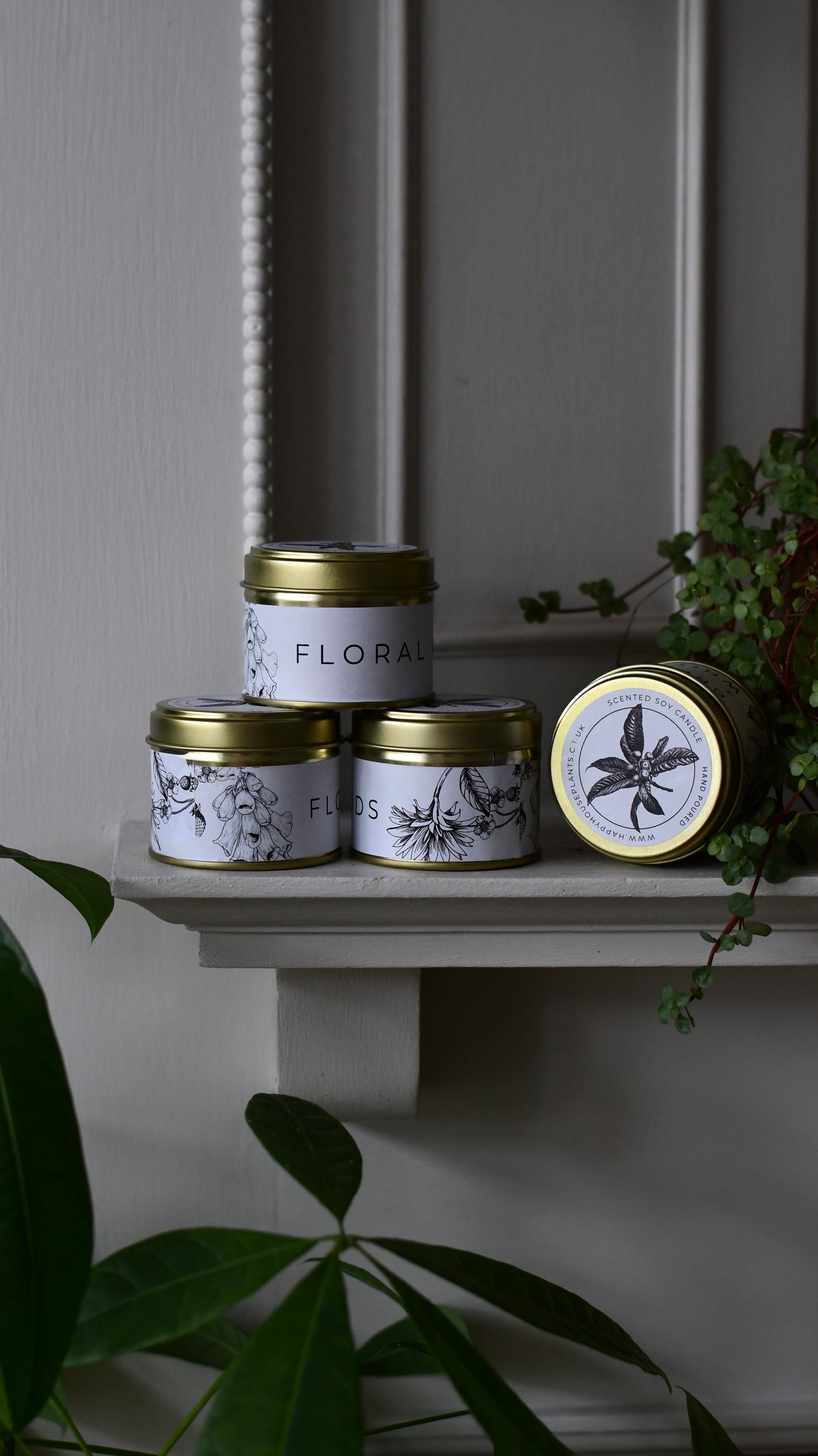 Floral Woods Candle – 70g Gold Tin