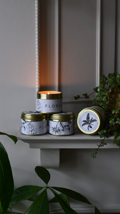 Floral Woods Candle – 70g Gold Tin