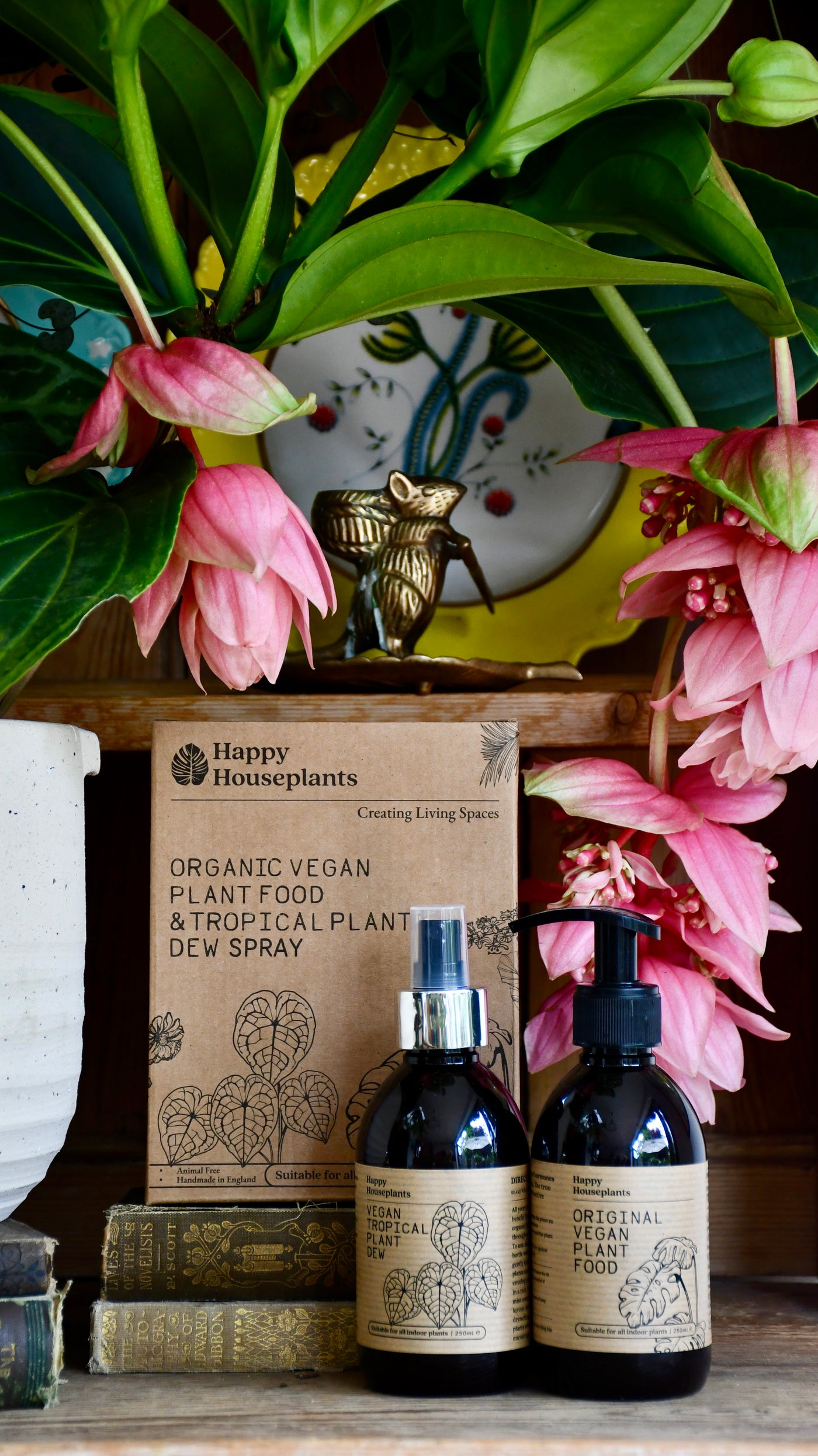 happy house plant food Liquid Plant Food & Tropical Dew Spray Gift Set