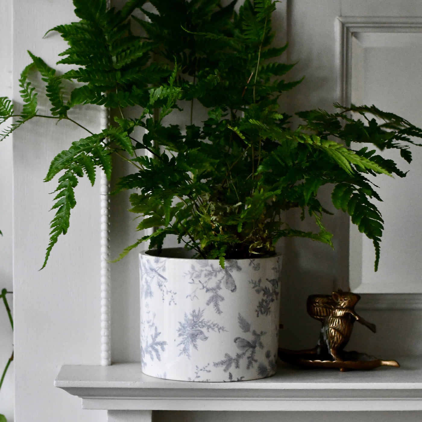vintage style indoor plant pots Vintage Style Foliage Indoor Plant Pot – Birds Design, 15cm Ceramic – Happy Houseplants