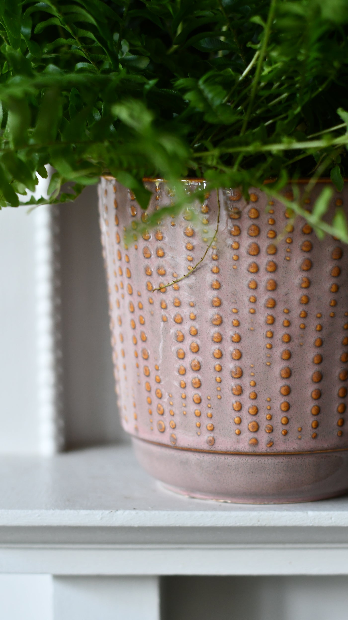 Willow Pink Retro Ceramic Pot (D14 x H13cm)