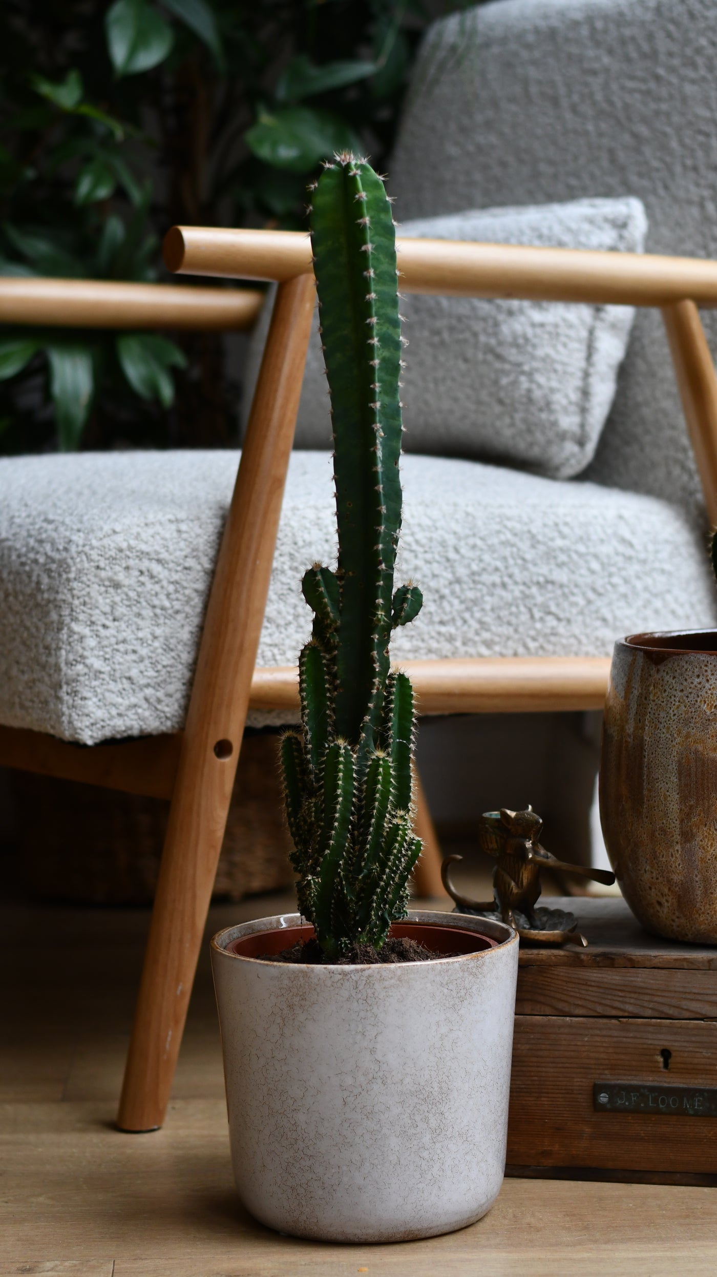 Luna Sand Retro Ceramic Pot