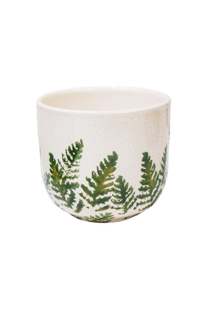 Veneto Printed Fern Planter 16cm
