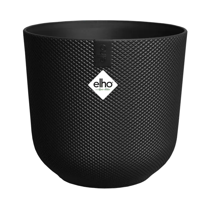 Mini Living Black Indoor Plant Pot – 9cm Recycled Plastic Planter