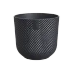 Mini Living Black Indoor Plant Pot – 9cm Recycled Plastic Planter