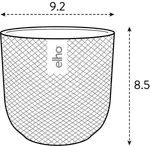 Mini Silky White Indoor Plant Pot – 9cm Recycled Plastic Planter