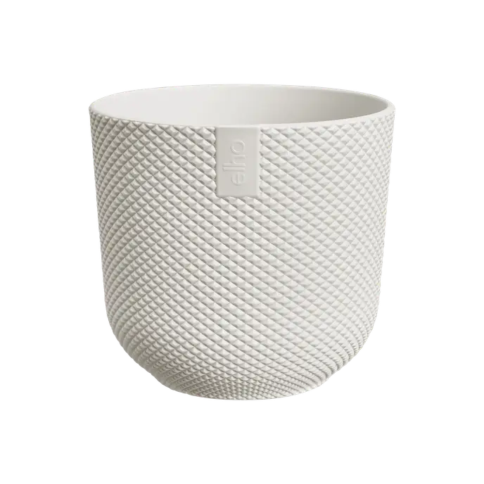 Mini Silky White Indoor Plant Pot – 9cm Recycled Plastic Planter