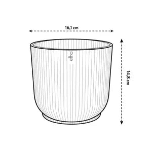 The winery collection Bordeaux Red Round Indoor Plant pot 16cm