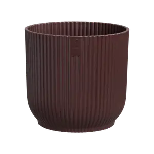 The winery collection Bordeaux Red Round Indoor Plant pot 16cm