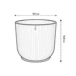 Elho Vibes Fold Round Plant Pot – 16cm Anthracite