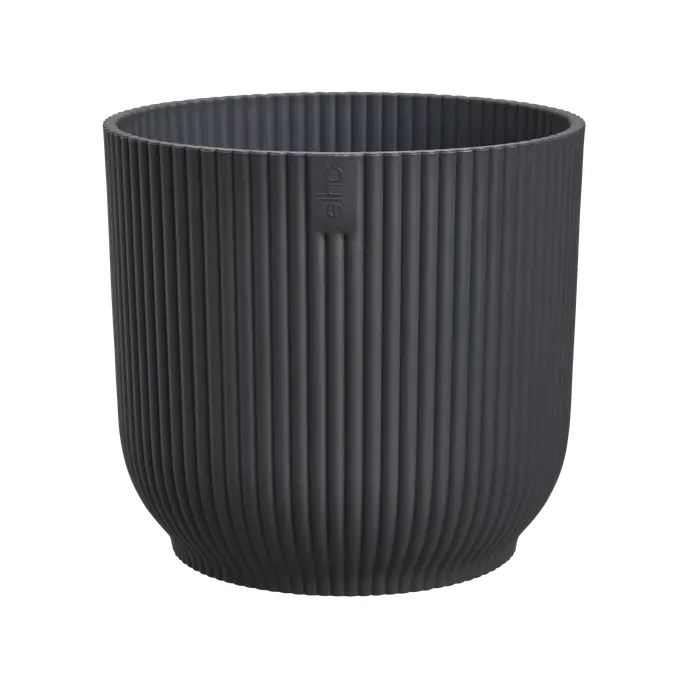 Elho Vibes Fold Round Plant Pot – 16cm Anthracite