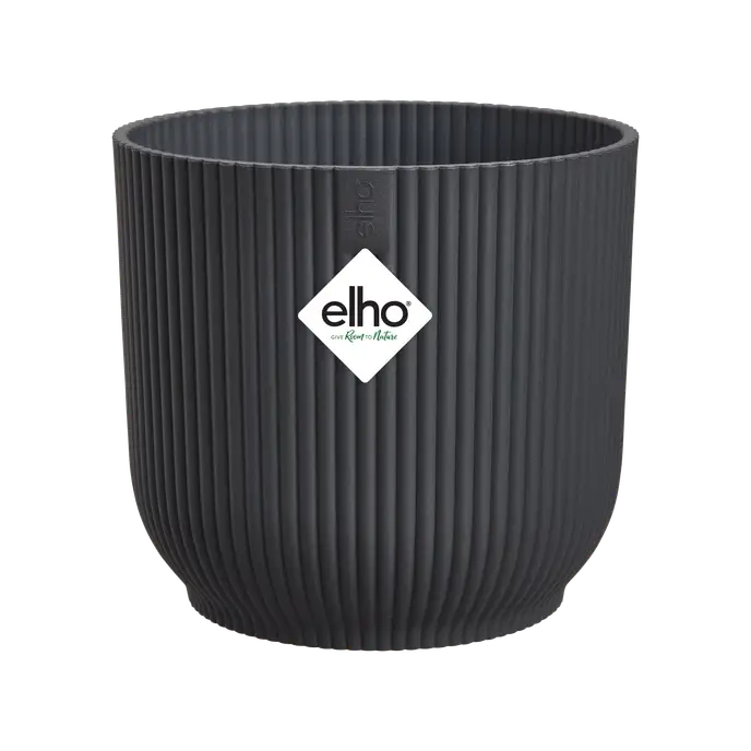 Elho Vibes Fold Round Plant Pot – 30cm Anthracite