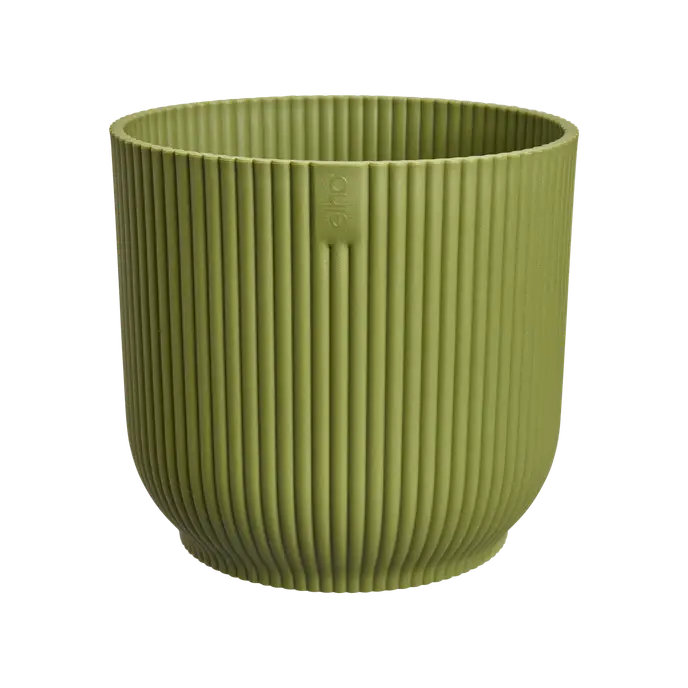 Elho Vibes Fold Round Plant Pot – 18cm Fern Green