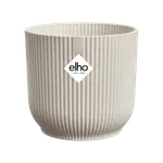 Elho Vibes Fold Round Plant Pot – 16cm Linen White