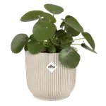 Elho Vibes Fold Round Plant Pot – 16cm Linen White