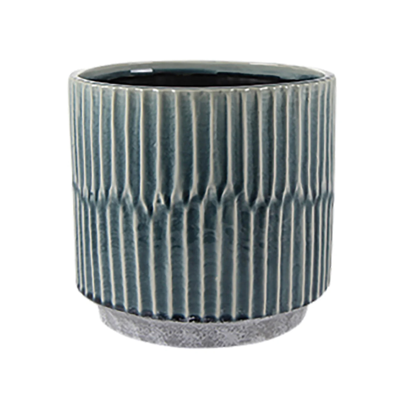 Premium Plant Pot | Onno Denim Ceramic Glaze Planter | 16cm Plant Pot