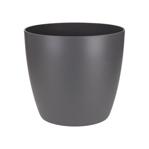 Brussels Round Mini Plant Pot 9.5cm - Anthracite