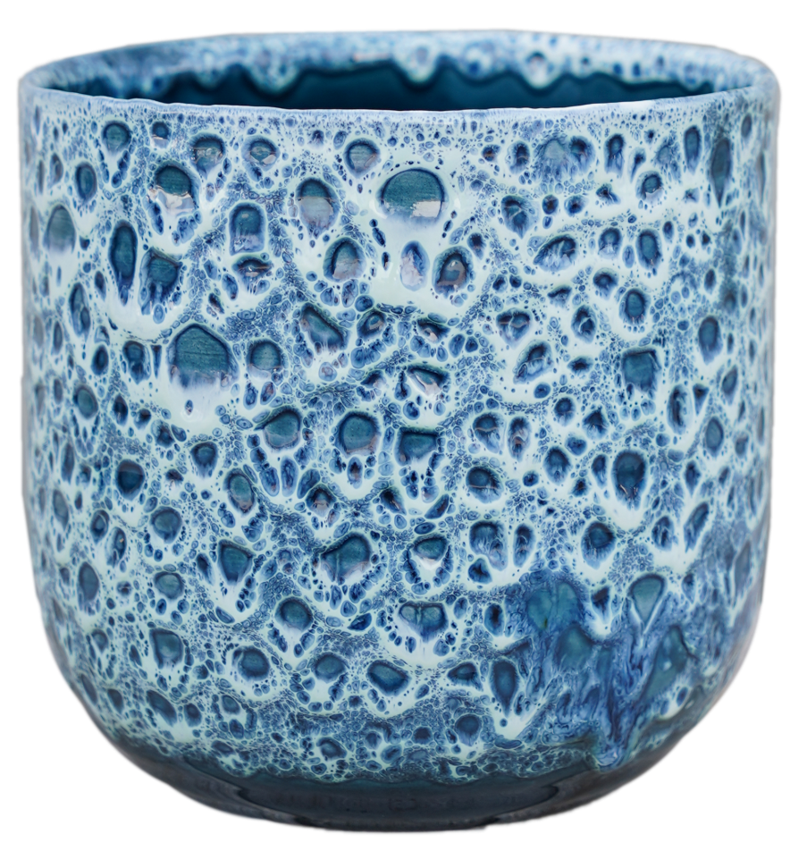 Indoor Ceramic Glaze Plant pot  (Sapphire 16cm Plant Pot)