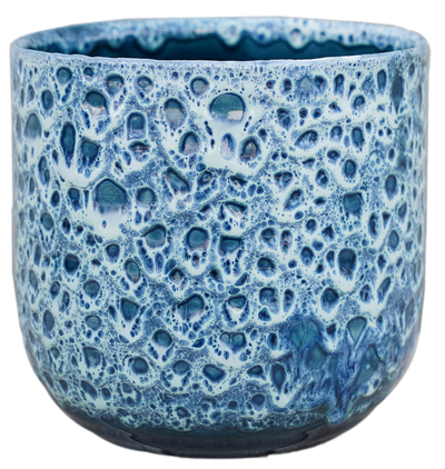 Reactive Glaze Planter (Sapphire 13cm Plant Pot)