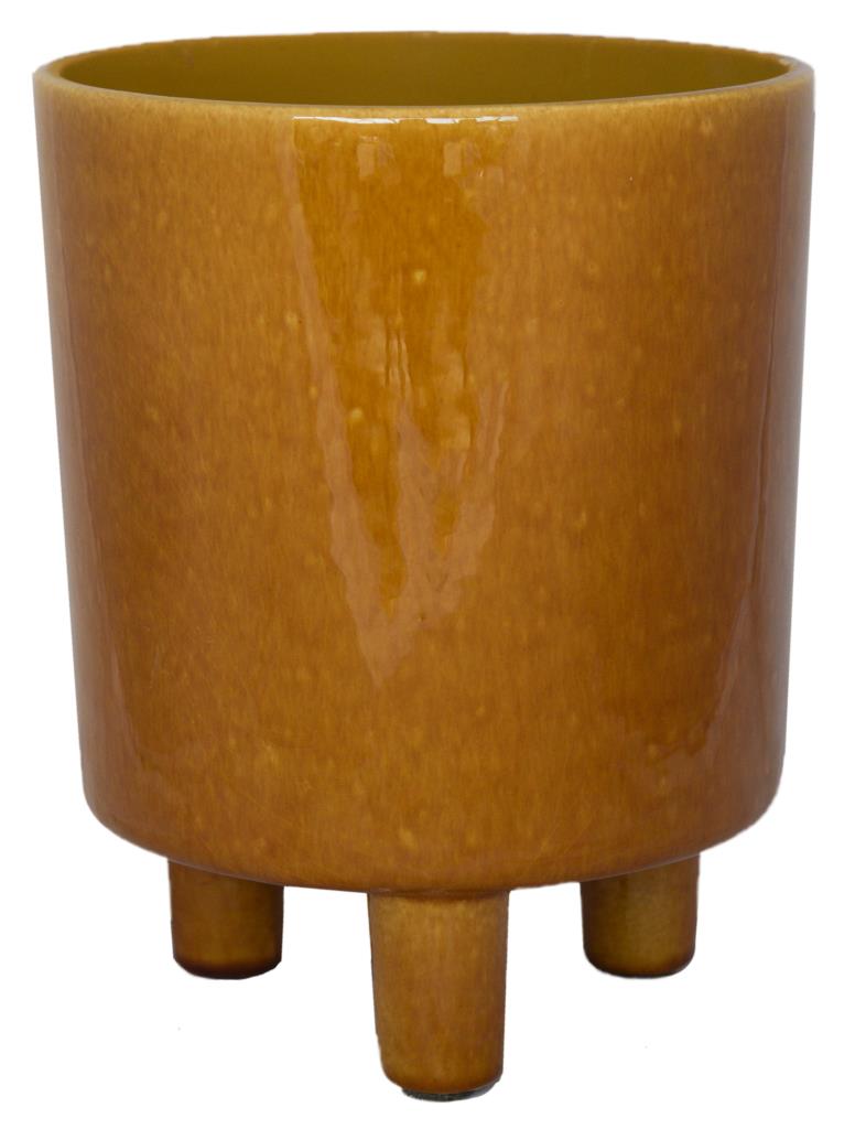 Pisa Mustard Planter | 16cm Pots | Designer Plant Pots