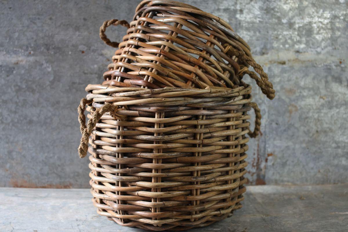 Rattan Chunky Basket | Large Log Basket